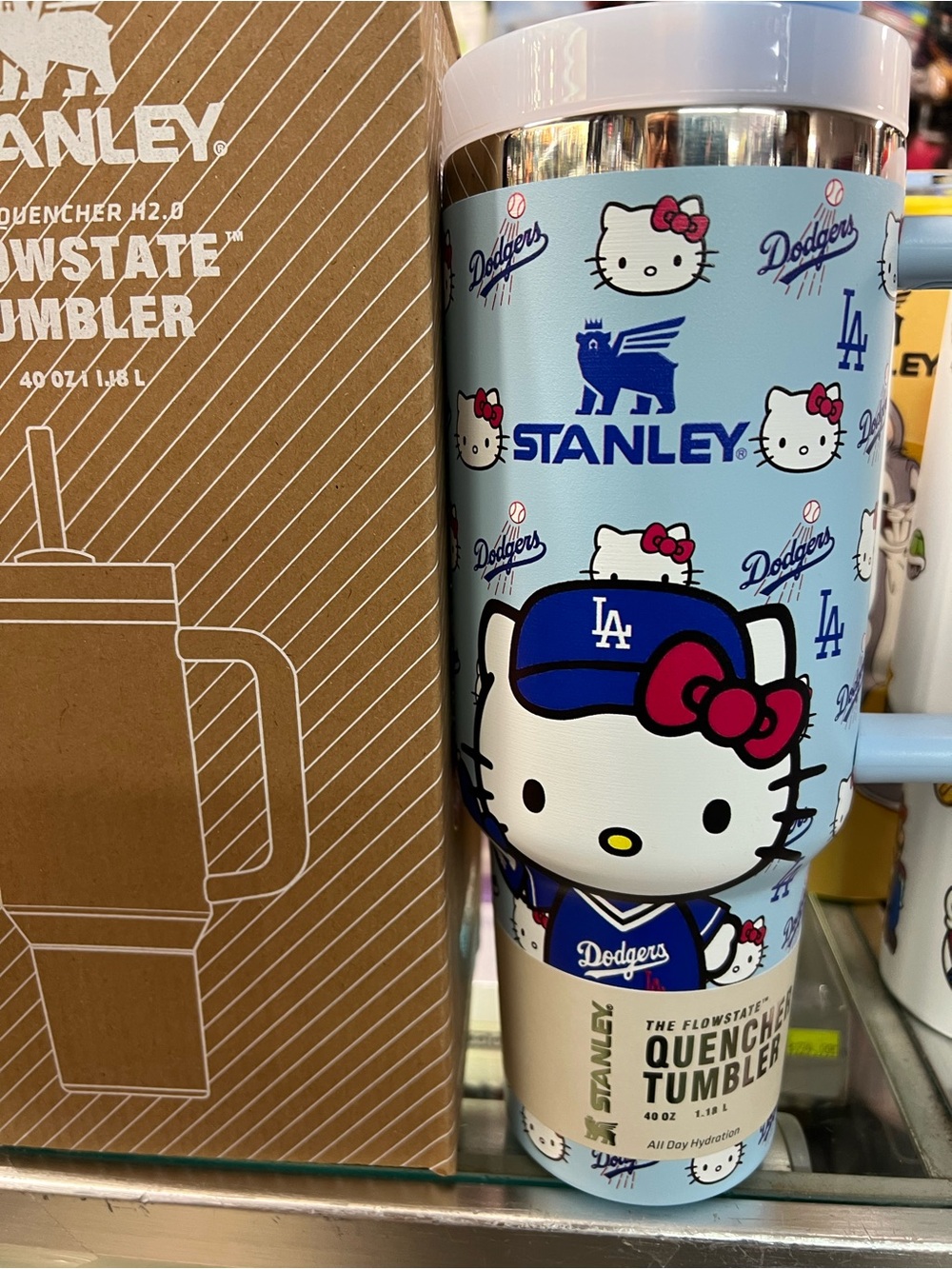 Stanley Hello Kitty x Dodgers Light Blue Quench Tumbler